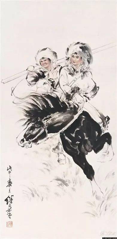 刘继卣国画人物作品欣赏,真心养眼
