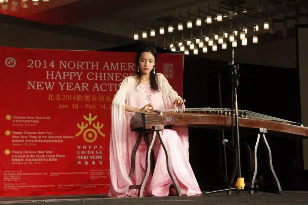 天台美女谢涛节目登上in zhejiang全球展播_古筝