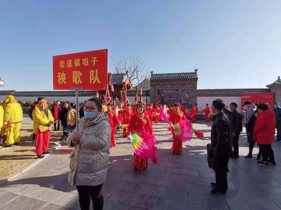 忻州古城大年初八定襄县大马社火秧歌来啦