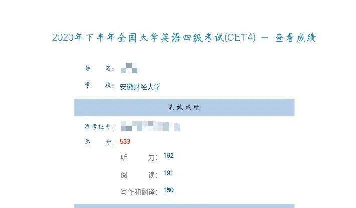 aufeer的四六级成绩单吧!