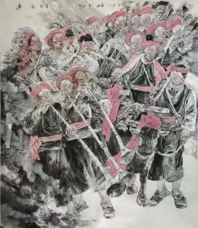 "巾帼丹青颂中华"线上美术展开展,深圳市侨商会会长翟美卿多幅作品