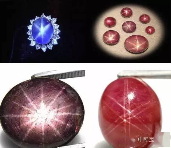 天然星光宝石的颗粒一般都很小,2克拉以上已不多见,5克拉以上的则为
