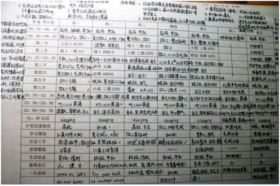 这是浙江大学学霸胡一捷的作息时间表