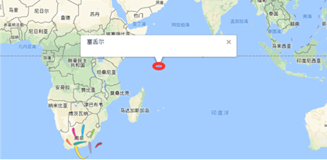 图1 塞舌尔共和国在地图中的位置