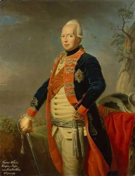 (1744-97,1786-97 在位) 外号 "胖子" 的 腓特烈·威廉二世年轻时