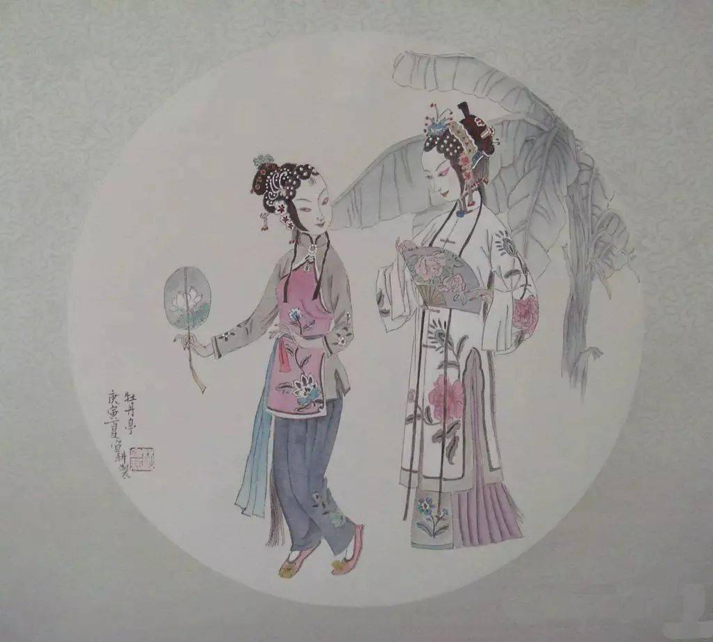 飘逸之美林宜耕的戏曲人物工笔画