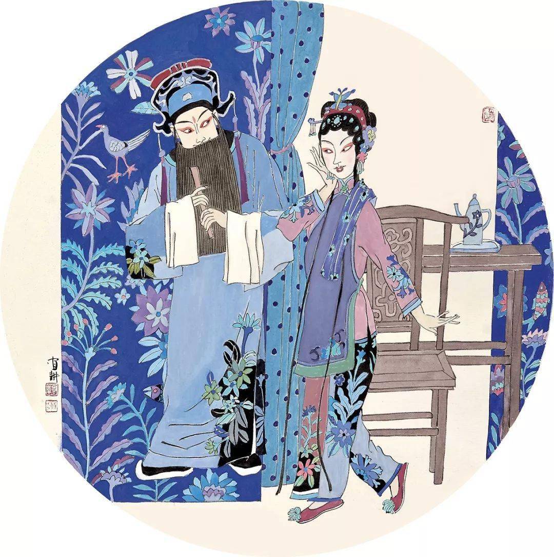 飘逸之美林宜耕的戏曲人物工笔画