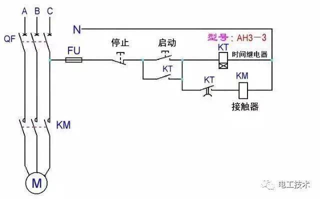 020 以时间原则控制的单向能耗制动线路