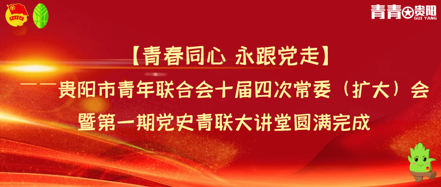 青春同心 永跟党走——贵阳市青年联合会十届四次常委