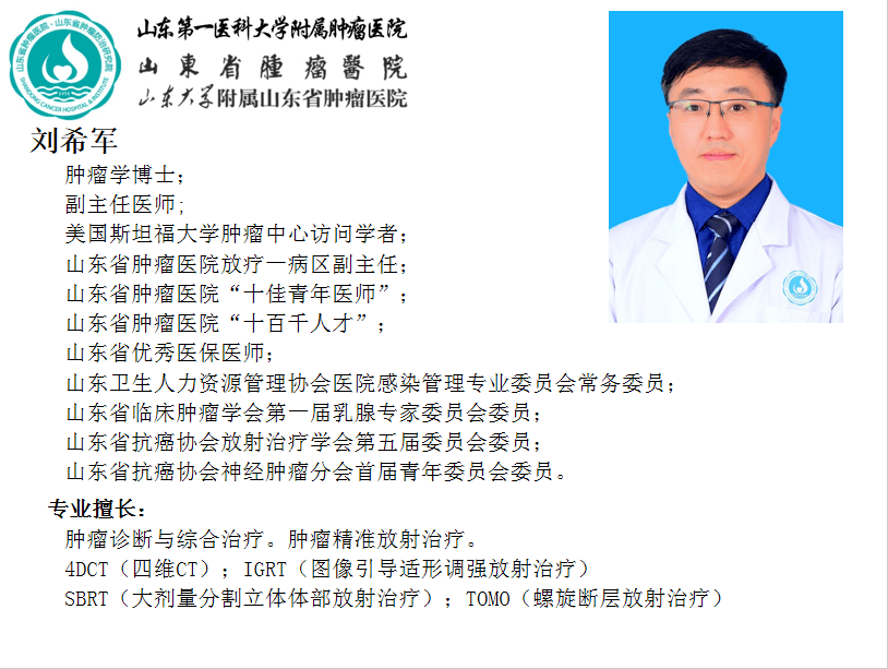 【名医来了】4月17日(周六),冠县人民医院特邀山东省肿瘤医院刘希军