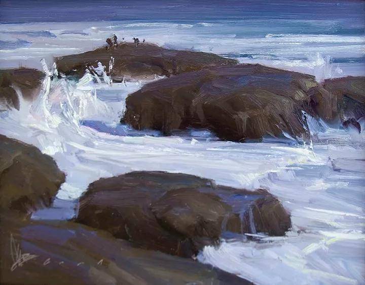 当代美国画家joshua clare的风景油画