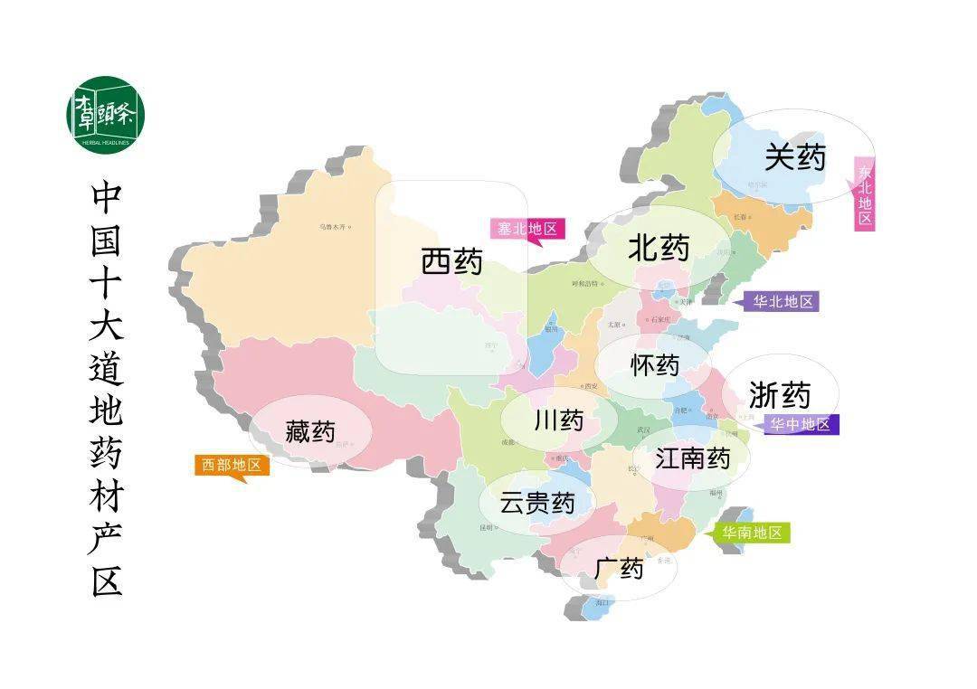 【收藏】一文了解道地药材十大产区