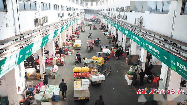 批发市场从中心城区整体搬迁至长沙县打卦岭村,引进深农集团海吉星