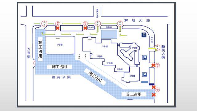 受施工影响,吉大一院地面停车场现有1100个停车位中的800个将无法