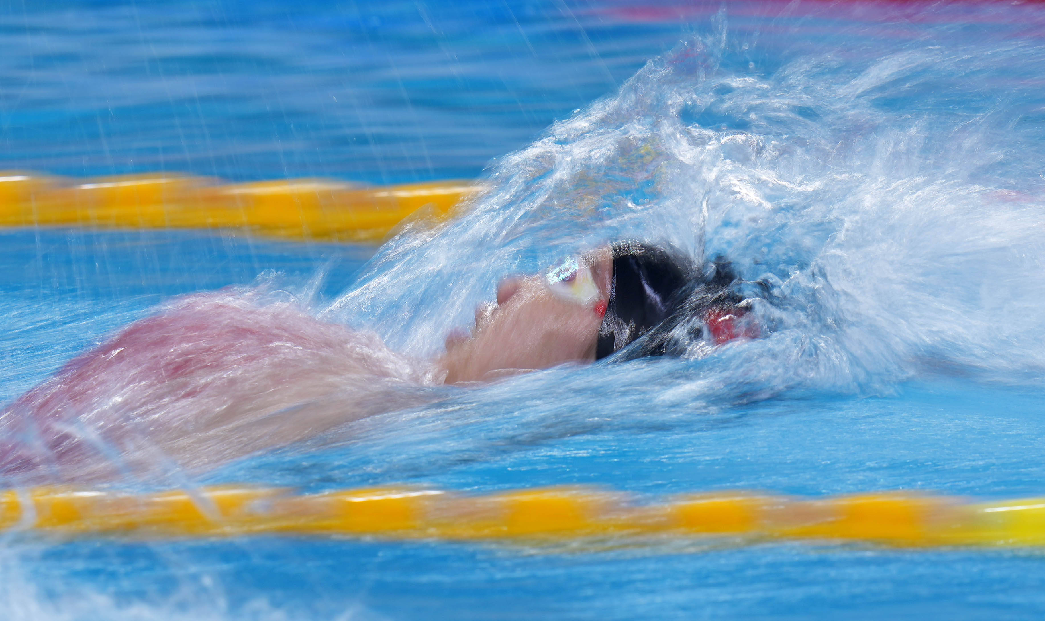 游泳——全国冠军赛:女子200米仰泳半决赛赛况