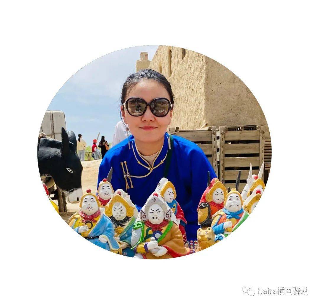 作品深受大众喜爱"西迪与朵兰"欢乐草原之巴图"等蒙古风格表情包"
