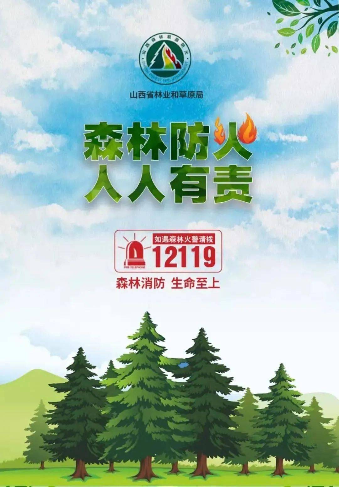 【扩散】森林和草原防火知识系列宣传海报(一)