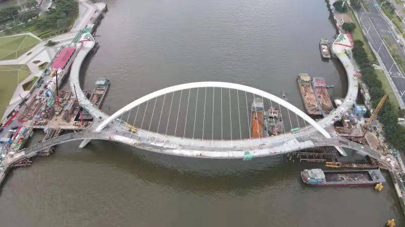 广州首座跨珠江人行桥6月底前竣工通行!大桥征名活动即日启动