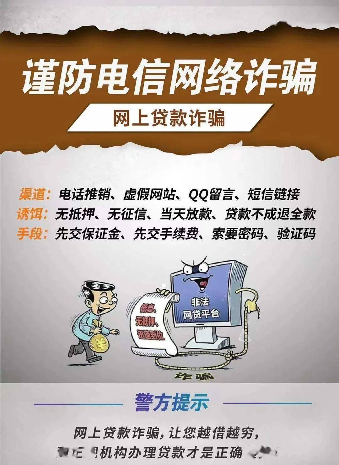 海报| 谨防电信网络诈骗