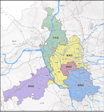 2020年,佛山市制定涉及交通,教育,医疗,产业布局与城市更新等方面多个