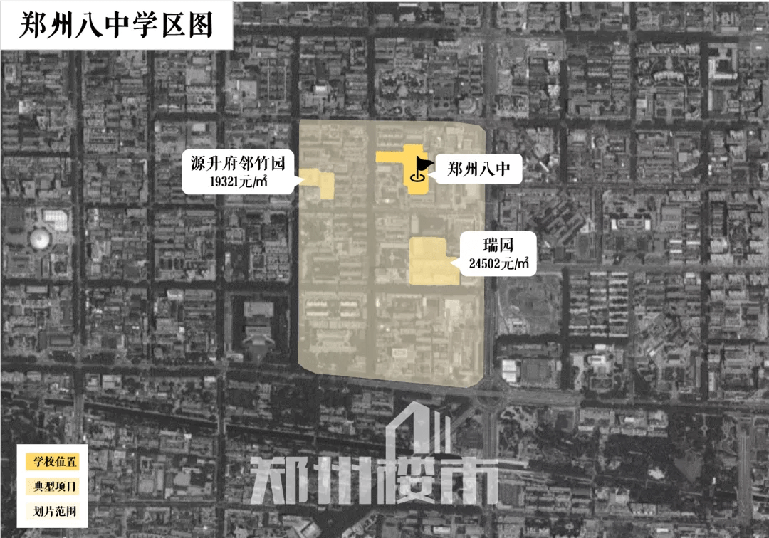 主城区中学学区图来了,找学区房必看_郑州