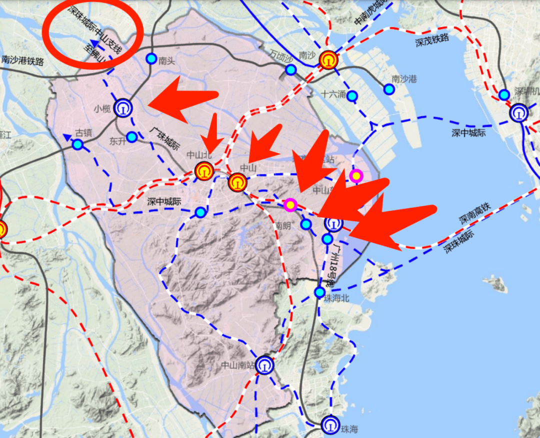 利好中山珠海!深中,深珠城际走向曝光!广州18号线通中山,22号线达深圳
