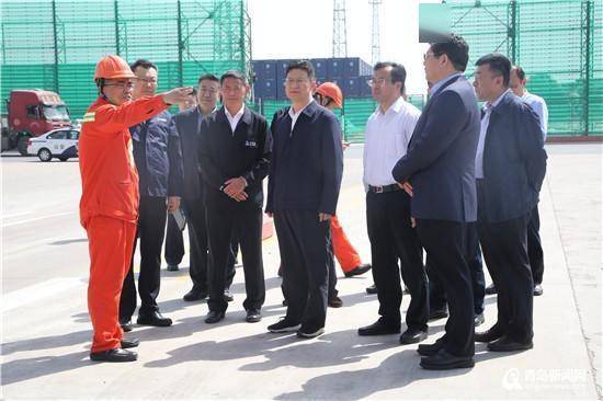 省交通运输厅党组书记孟庆斌一行来青调研交通运输执法工作