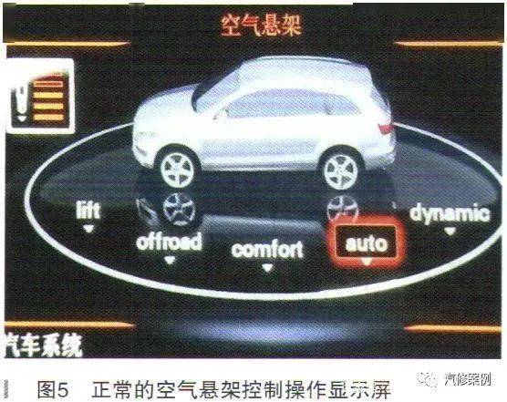 汽修案例奥迪q7停车后空气悬架失效检修