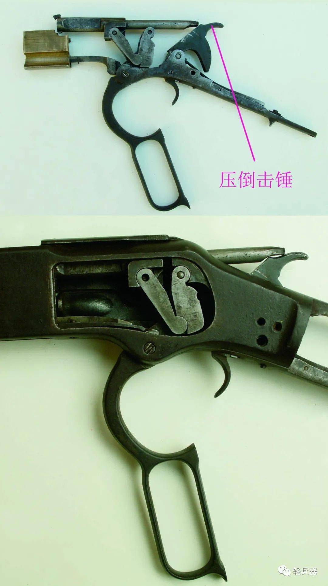 1,射击状态动作原理演示图m1873杠杆枪机式步枪主要部件分解图扳机护