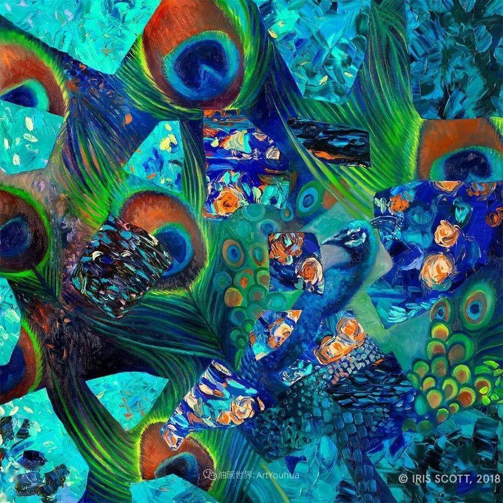 用手指画的油画你见过吗?
