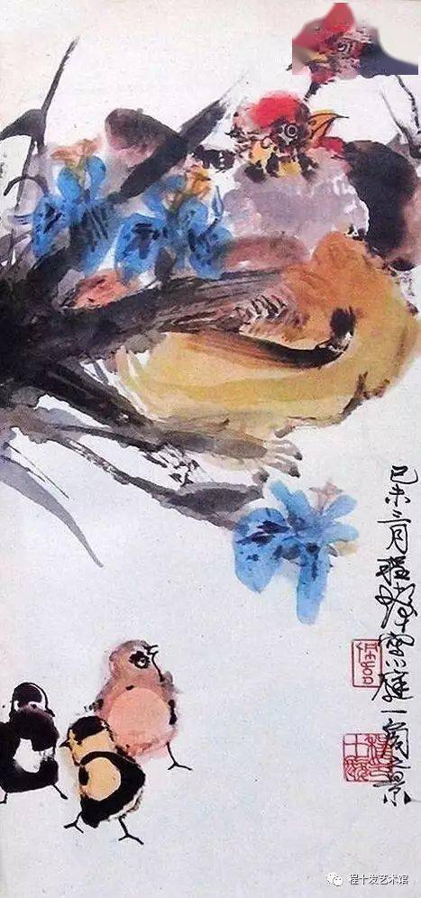 程十发先生笔下的"鸡"趣