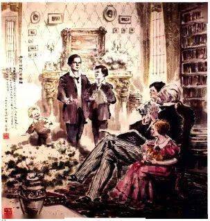 壹恩格斯的家庭少年时代的恩格斯(中国画)高莽恩格斯的祖母和祖父
