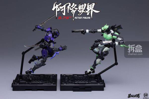 易玩动漫 x 三三重工 阿修罗界 傀儡 紫电赤焰苍穹 3.75寸可动人偶