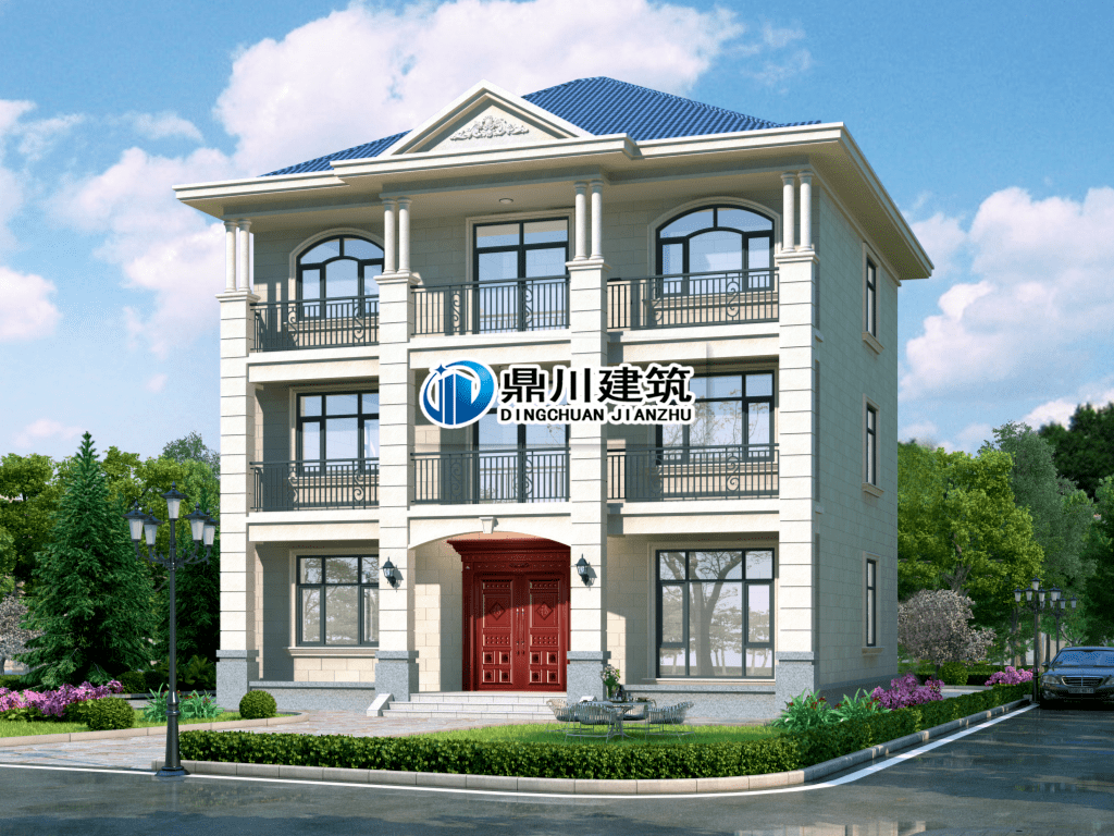 12米×12米,经典三层农村别墅,10间卧室,经济舒适户型