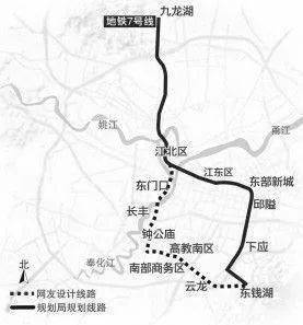 宁波市轨道交通7号线工程是南北方向的市区线,线路南起东钱湖地区