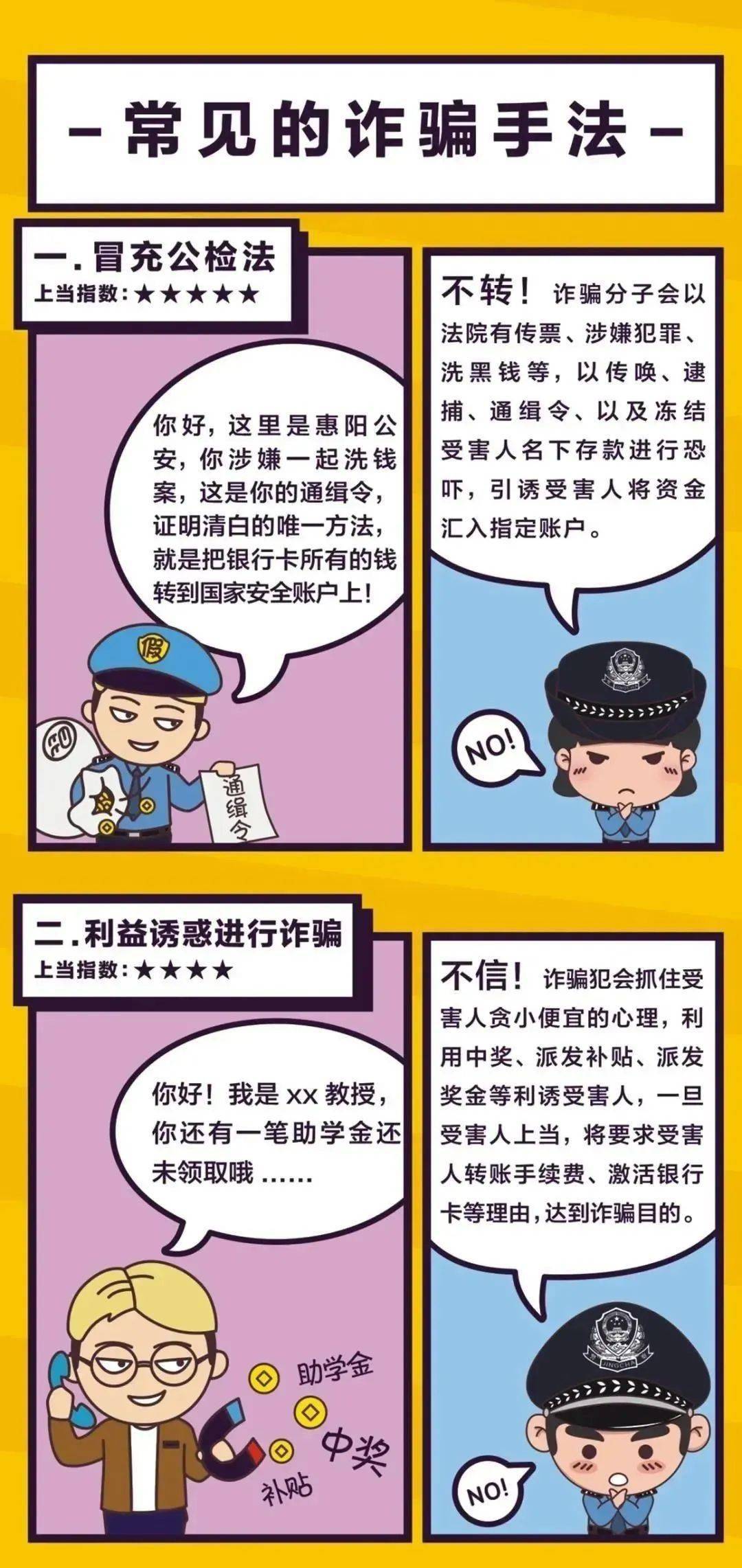 转发防电诈岳麓在行动反诈手段宣传之漫画小课堂