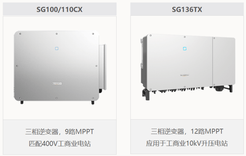 针对普通的中小型户用电站,阳光电源拥有3~25kw全功率段的光伏逆变器