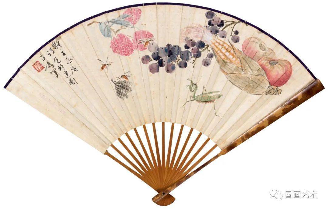 夏日凉风:王雪涛扇面
