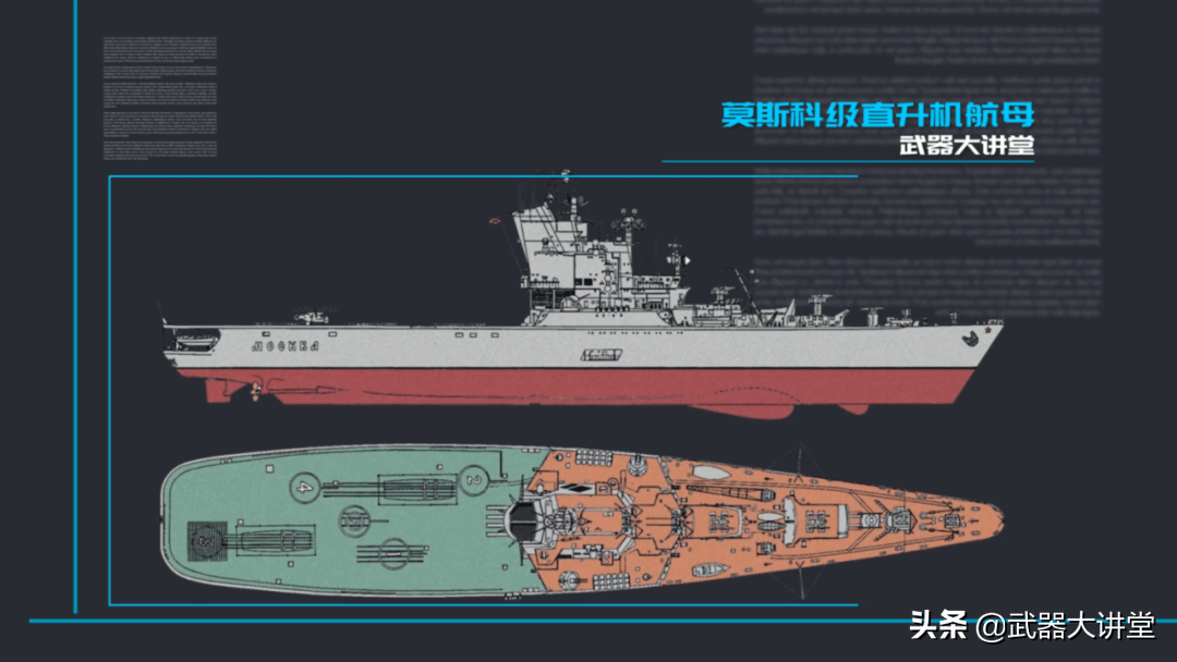 苏联第一艘航母,双体设计,北约代号莫斯科级直升机母舰
