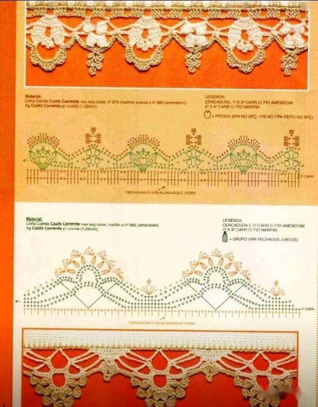 钩织花边附图解