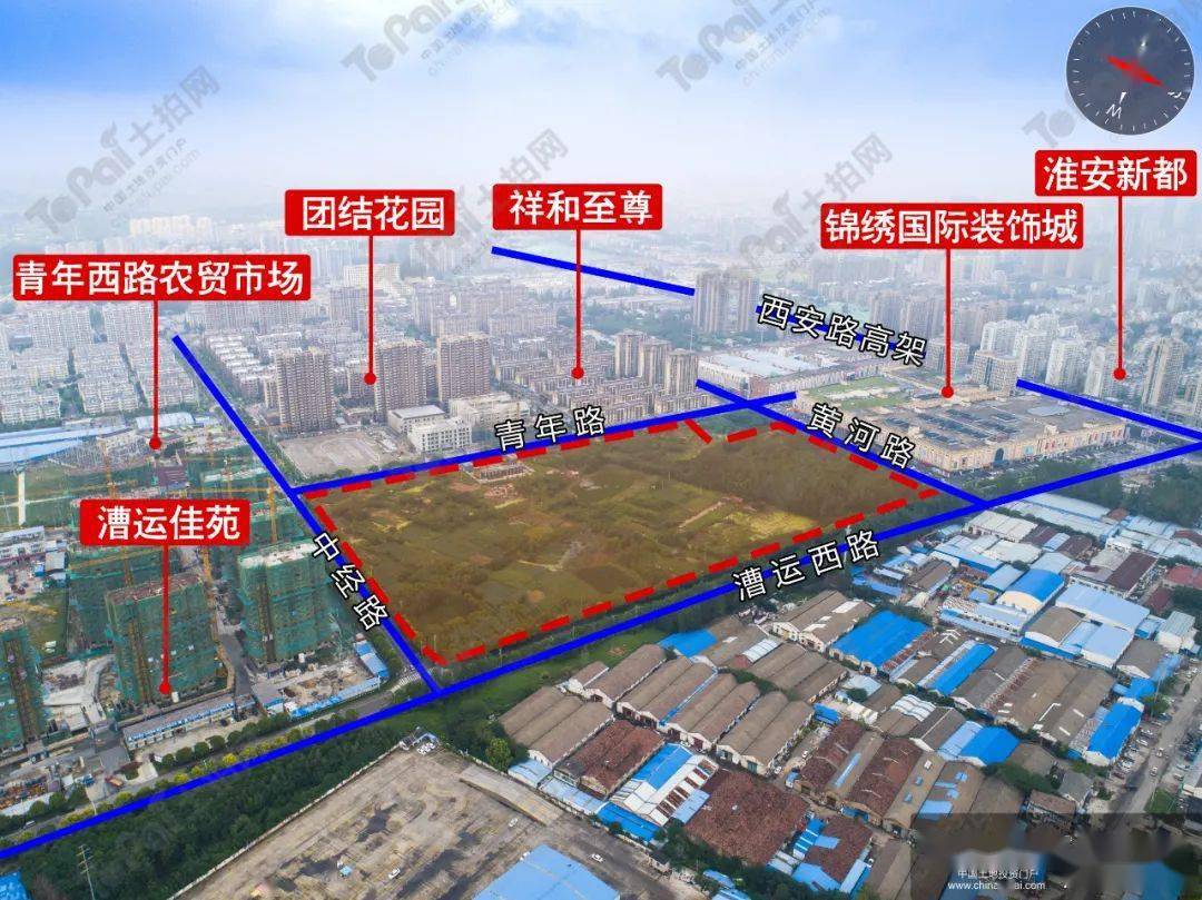淮安经济技术开发区中经路以东,青年路以南,漕运路以北,黄河路以西