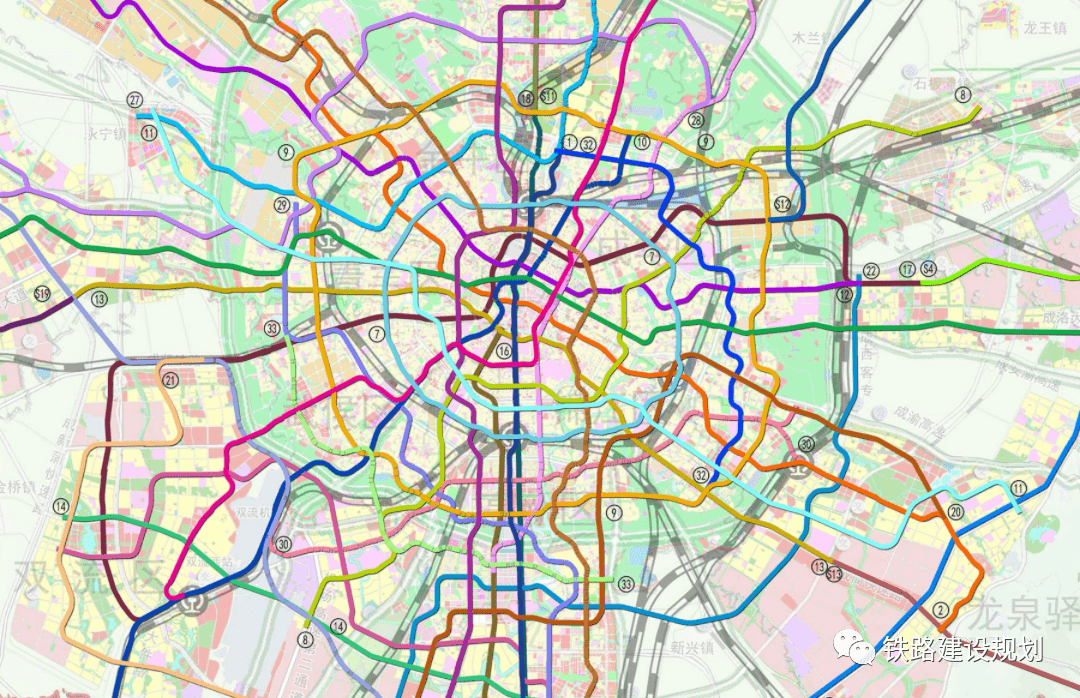 成都市城市轨道交通线网规划正式发布,建设轨道上的"成德眉资"都市圈