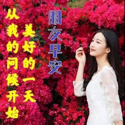 夏天早上好问候美女动画表情图片,创意唯美夏日早安问候祝福美女图片