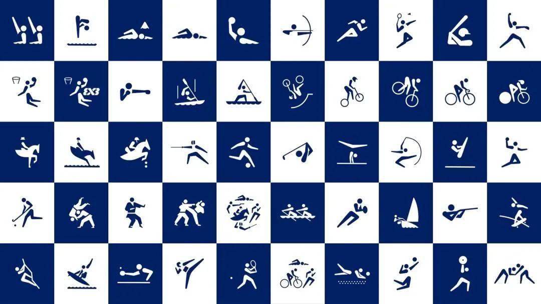 这一次的奥运会,主办方设计了两套奥运体育图标,一套是针对奥运会的