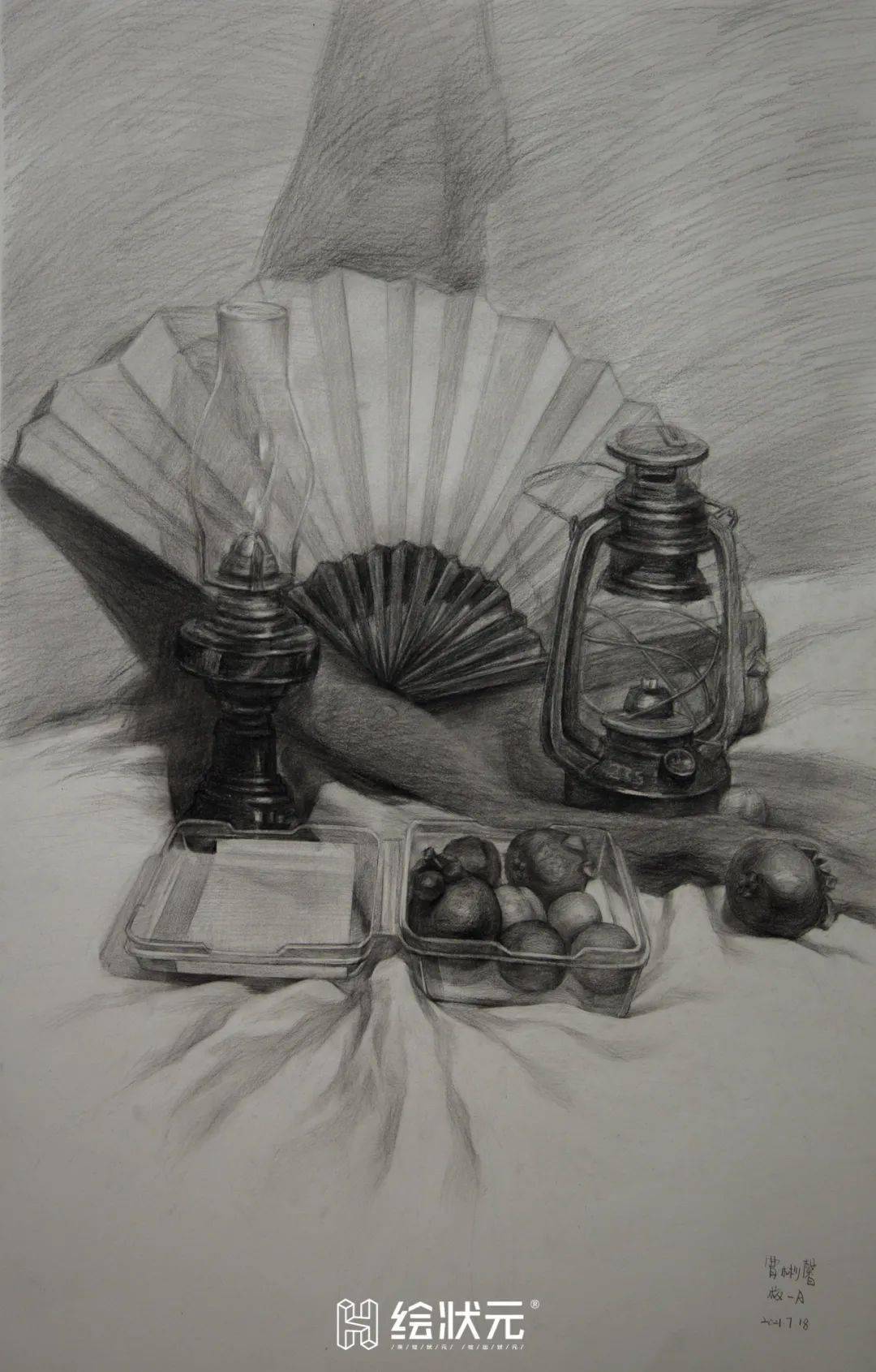从零基础到有画面感:每一张静物素描都是同学们的倾心