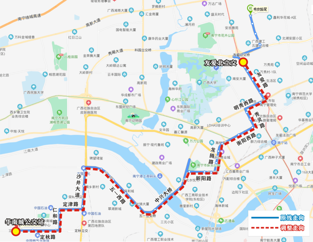 南宁邕城公交公司优化调整15路等10条线路,增设k87路站点,恢复26路