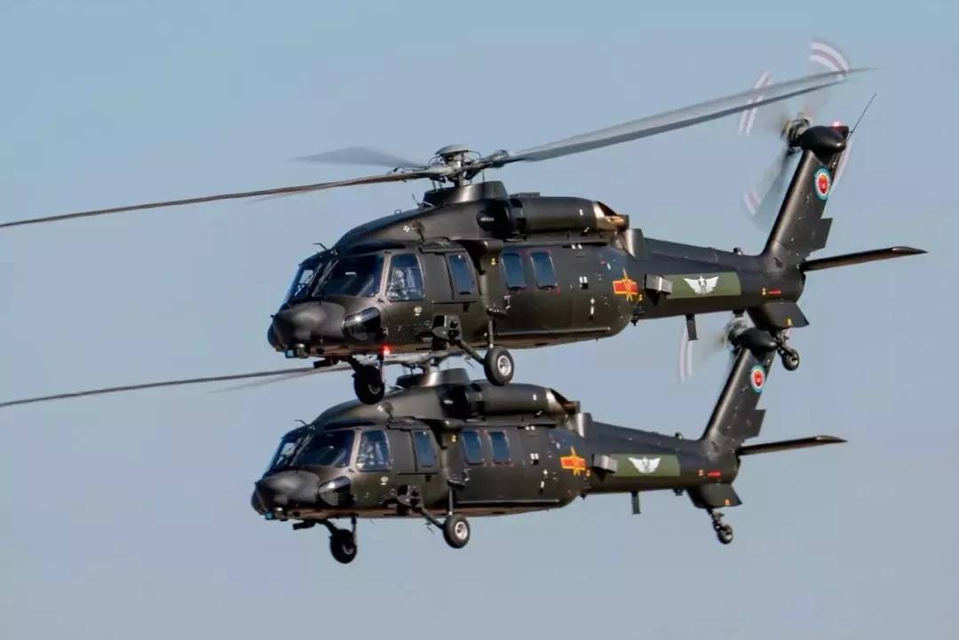 直-8c舰载运输直升机,直-9c反潜直升机,直-18运输直升机等就将成为075