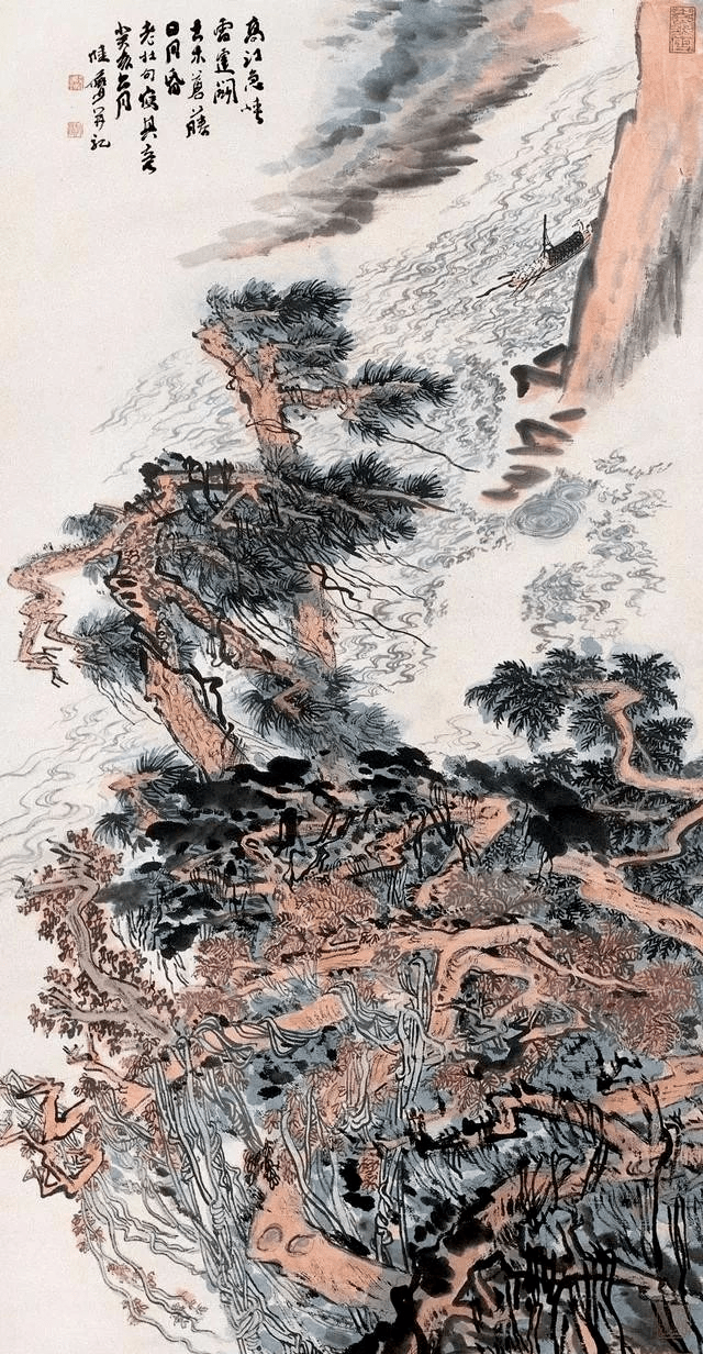 陆俨少画风,雪,雨,雾的技巧经验,收藏!_山水画