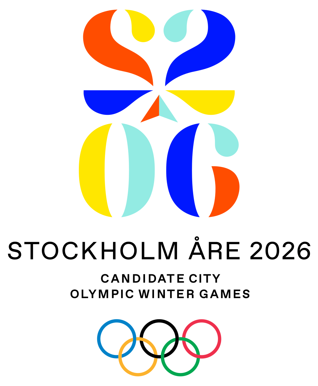 斯德哥尔摩申办 2026奥运会标志,灵感来源于瑞典传统风格图案 kurbits