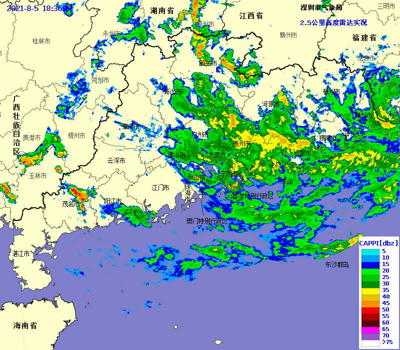 海上实时雷达回波受